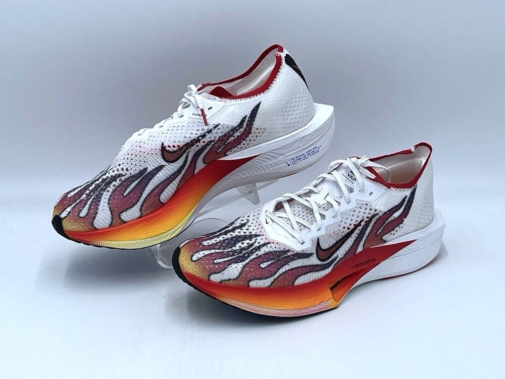 NIKE ZoomX Vaporfly Next% 3 FK PRM White Habanero Red running HQ3504-100 Men 13